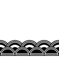 Minimalist Wave Pattern, Geometric Horizon vector