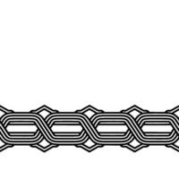 Abstract Interwoven Pattern, Minimalist Border vector