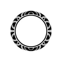 Tribal Circle Frame, Intricate , Minimalist Background vector