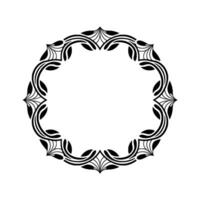 Elegant Art Deco Circle Frame, Vintage , Minimalist Ornamentation vector