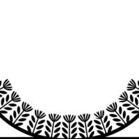 Minimalist Botanical Border, Serene Elegant vector