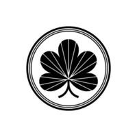 Minimalist Maple Leaf Emblem, Japanese Style vector