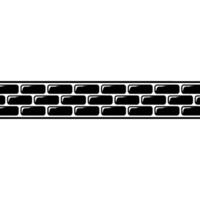 Minimalist Brick Border, Modern Element vector