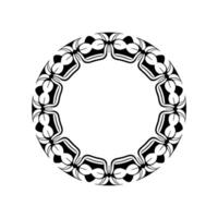 Geometric Tribal Frame, Minimalist , Circular Motif vector