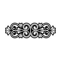 Intricate Floral Border, Elegant Element vector