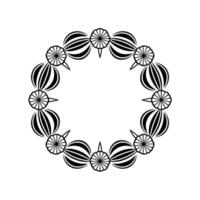 Geometric Ornament, Circular Pattern, Minimalist vector