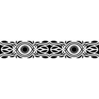 Intricate Black Border, Stylized Sun Motif, Decorative Element vector