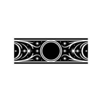 Celestial Band Ornate Starburst Border vector