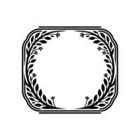 Elegant Botanical Frame, Vintage , Minimalist Aesthetic, Wreath vector