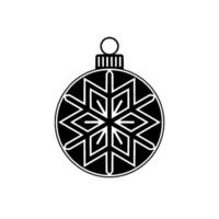 Geometric Snowflake Christmas Ornament vector