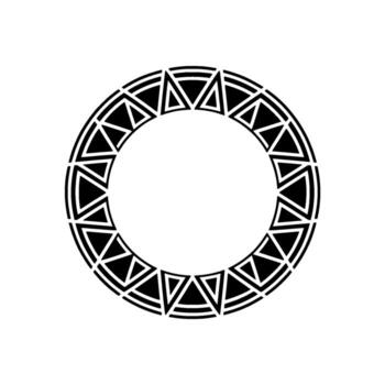 Geometric Circle Pattern, Minimalist , Abstract Art vector