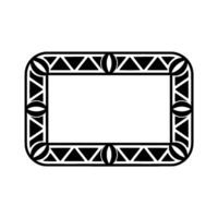 Geometric Deco Frame, Minimalist , Elegant Border vector