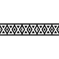 Geometric Border, Black and White Diamond Pattern vector