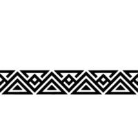 Geometric Deco Border, Minimalist Pattern, Black White, Art deco vector
