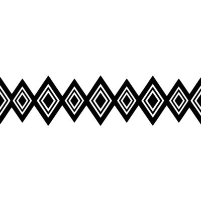 Geometric Diamond Border, Minimalist , Modern Pattern, Diamonds