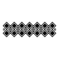 Geometric Diamond Border, Minimalist, Pattern vector