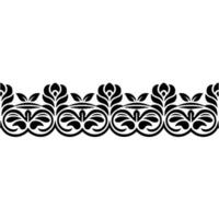 Elegant Floral Border, Vintage , Decorative Element, alternate version 22 vector