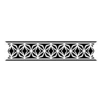 Geometric Border, Stylized Deco Pattern, Minimalist vector
