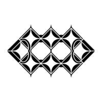 Geometric Deco Emblem, Minimalist , Abstract Pattern vector