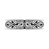 Elegant Victorian Border, Decorative Element, Festive vector