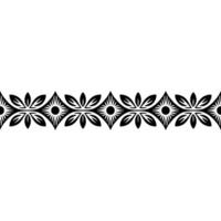 Intricate Floral Border, Geometric , Vintage Aesthetic, Pattern vector