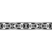 Intricate Black Border, Decorative Swirls, Vintage - Ornament vector