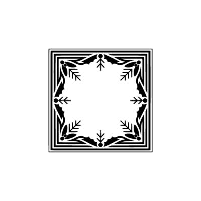 Intricate Geometric Frame, Vintage Aesthetic, Decorative Border