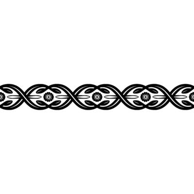 Elegant Celtic Border, Intricate Floral, Pattern