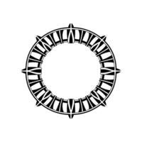Geometric Portal, Intricate , Minimalist Circle, Abstract Symbol vector