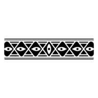 Geometric Eye Border, Tribal Pattern, Minimalist vector