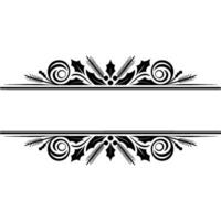 Elegant Victorian Border, Festive Element vector