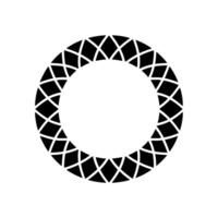 Geometric Circle Pattern, Minimalist , Negative Space vector