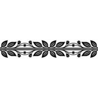 Elegant Botanical Border, Minimalist - Decorative vector
