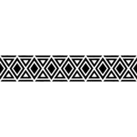 Geometric Deco Border, Minimalist Pattern - Diamond vector