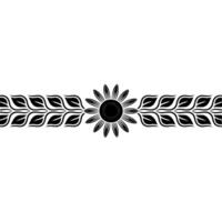 Elegant Floral Border, Decorative Element, Minimalist vector