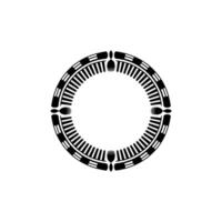 Geometric Table Setting, Tribal , Minimalist vector