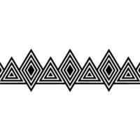 Geometric Border, Stylized Diamond Pattern, Minimalist, Triangles vector