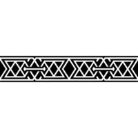 Geometric Deco Border, Black White Pattern, Art deco vector