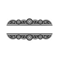 Stylized Art Deco Border, Elegant Decorative Element vector