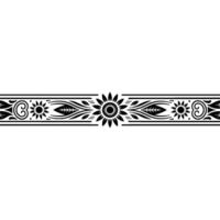 Intricate Floral Border, Vintage Element, Pattern vector