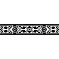 Elegant Floral Border, Vintage , Decorative Element, alternate version 43 vector