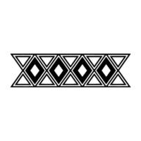 Geometric Tribal Border, Minimalist, Composition vector