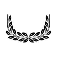 Elegant Laurel Wreath, Minimalist , Symbolic Award, Recognition vector
