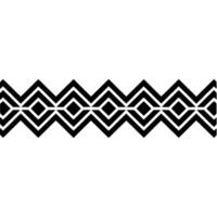 Geometric Zigzag Border, Minimalist vector