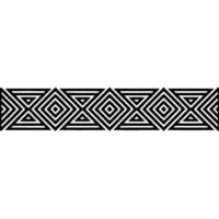 Geometric Deco Border, Repeating Pattern, Minimalist vector