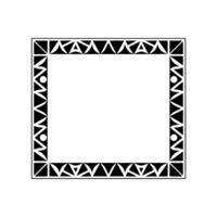 Geometric Radiance Stylized Square with Angular Border vector
