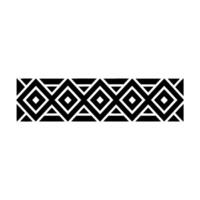 Geometric Border, Black and White Pattern, Minimalist vector