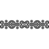 Elegant Floral Border, Vintage Element - Scrolls vector