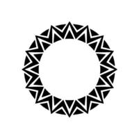 Geometric Tribal Circle, Minimalist, Triangle vector