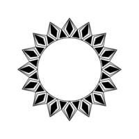 Geometric Sunburst, Minimalist , Circular Motif, Geometry vector